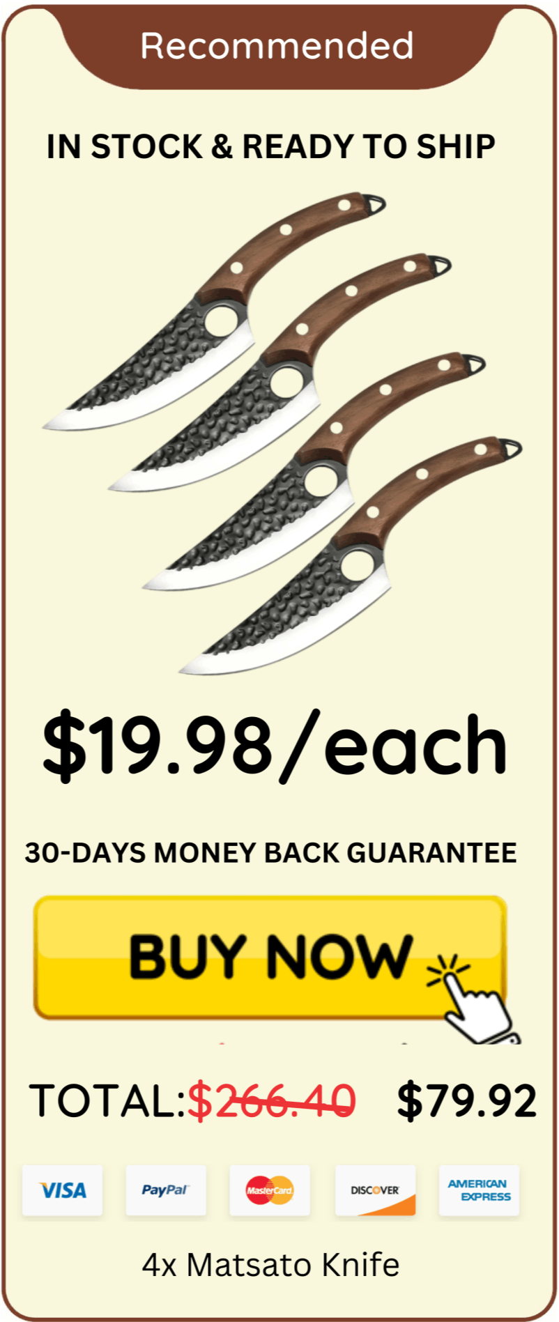 Matsato Knives offer package price 